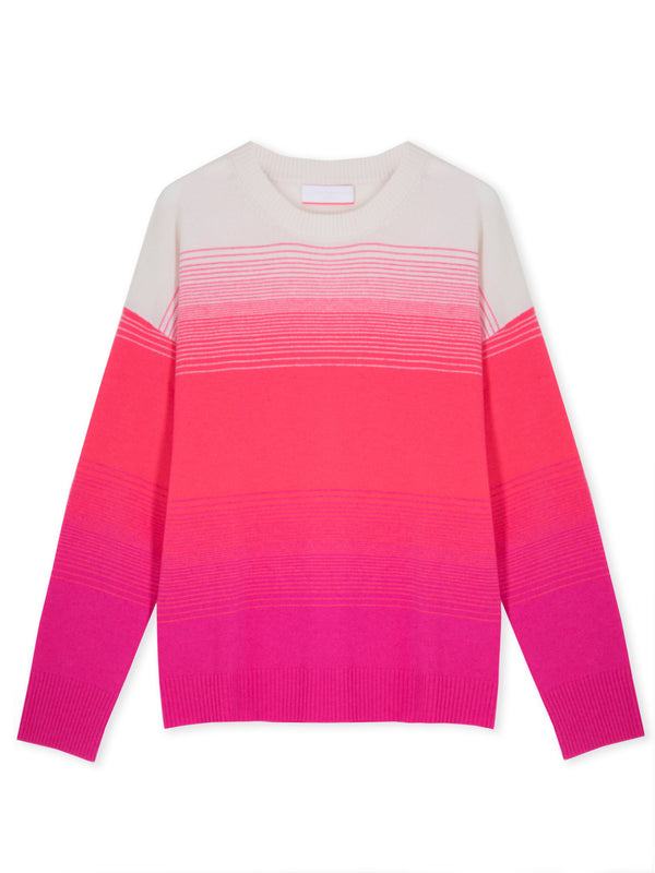 Neon Pink Ombre Mehri Sweater