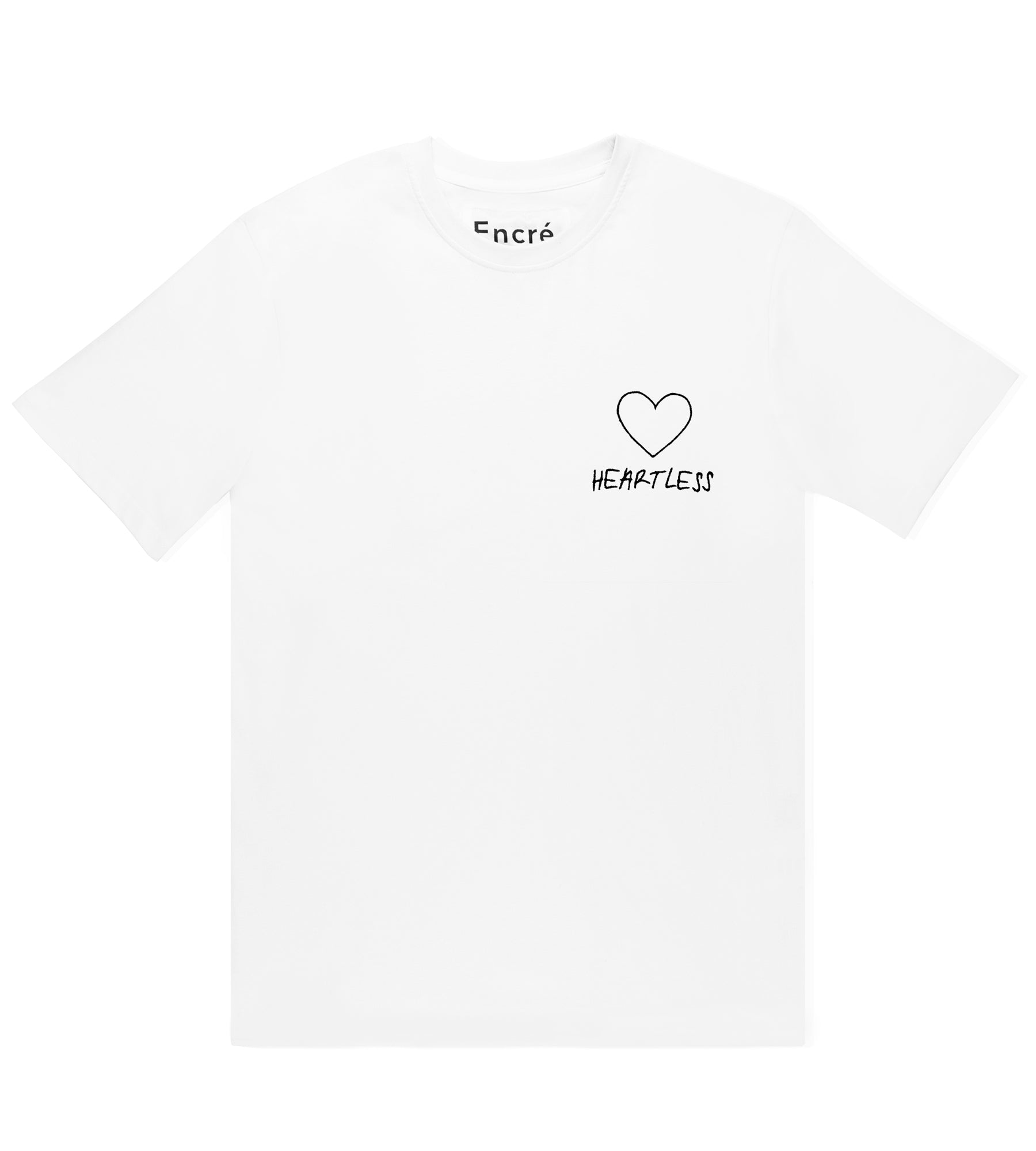 Encré T-shirt "heartless" - White
