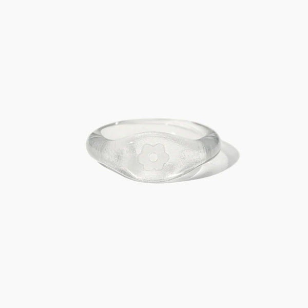 Cled Signet Ring - Flower