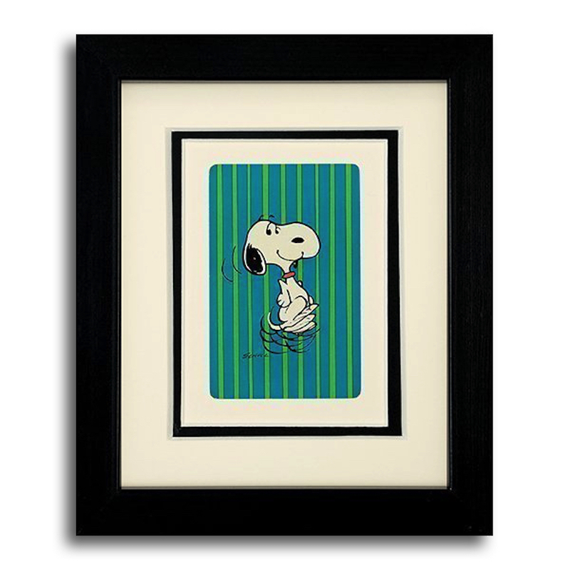 Excited Snoopy Framed