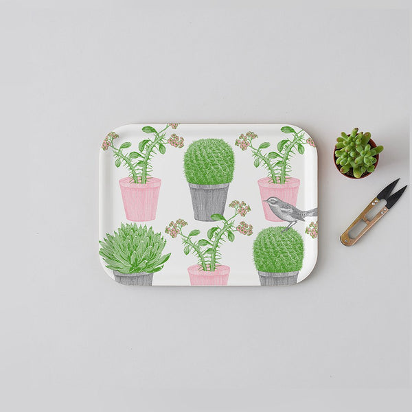 Small Tray - Cactus And Bird