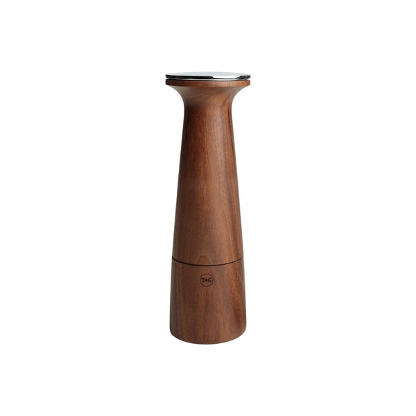 Oblique Salt Mill - Black Walnut & Stainless Steel Top 20.5 Cm