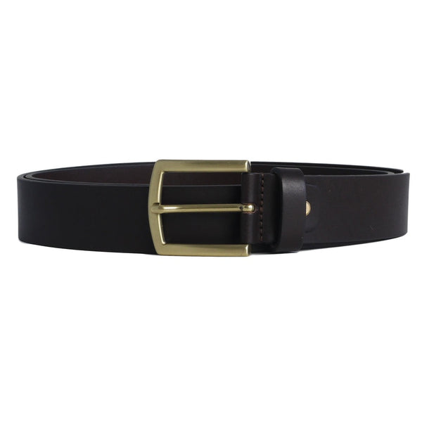 Edera Leather Belt - Dark Brown