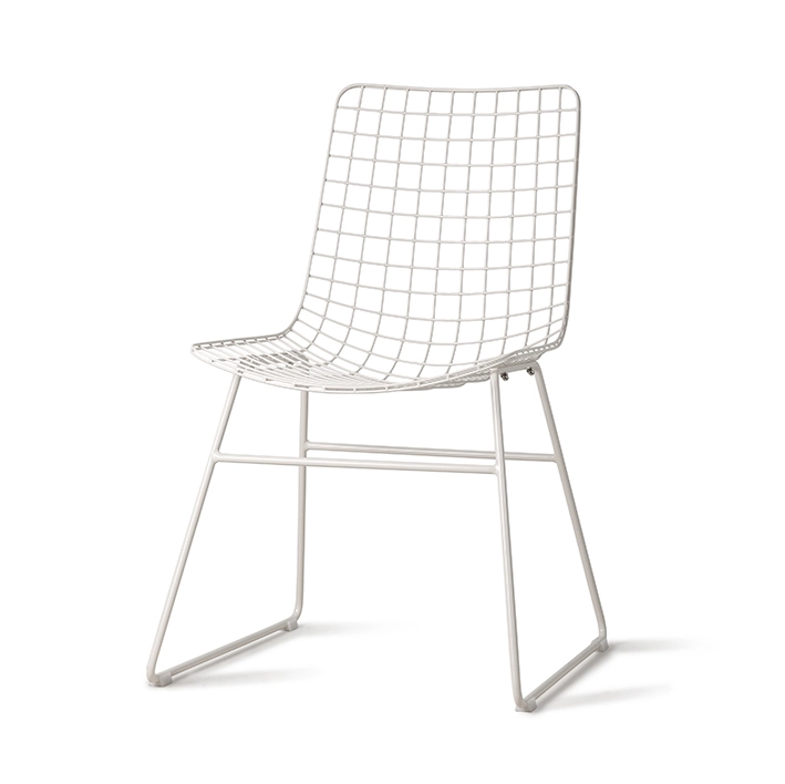 White Wire Dining Chair