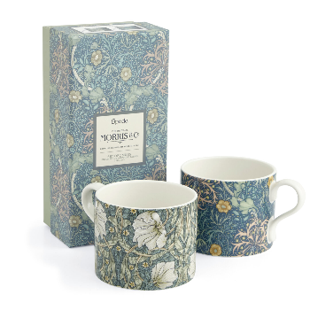 Seaweed Porcelain Mugs Set of 2