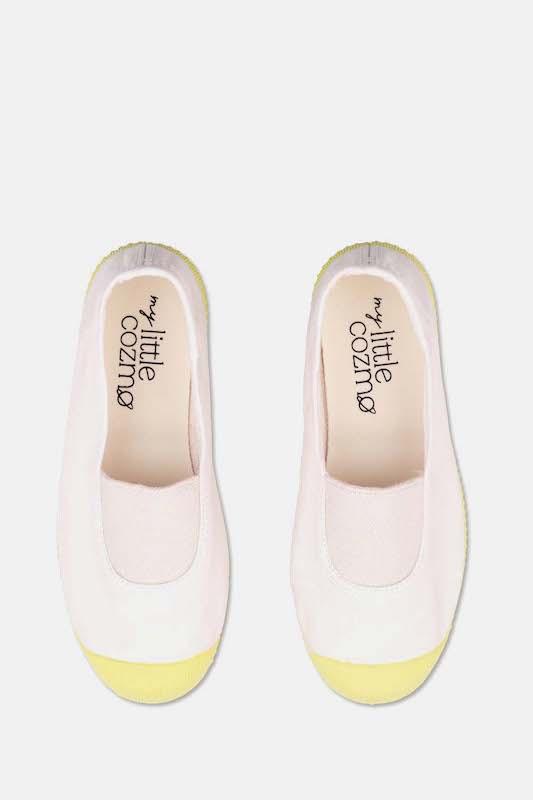 My Little Cozmo Pink and Yellow Harlow Slip On Sneakers