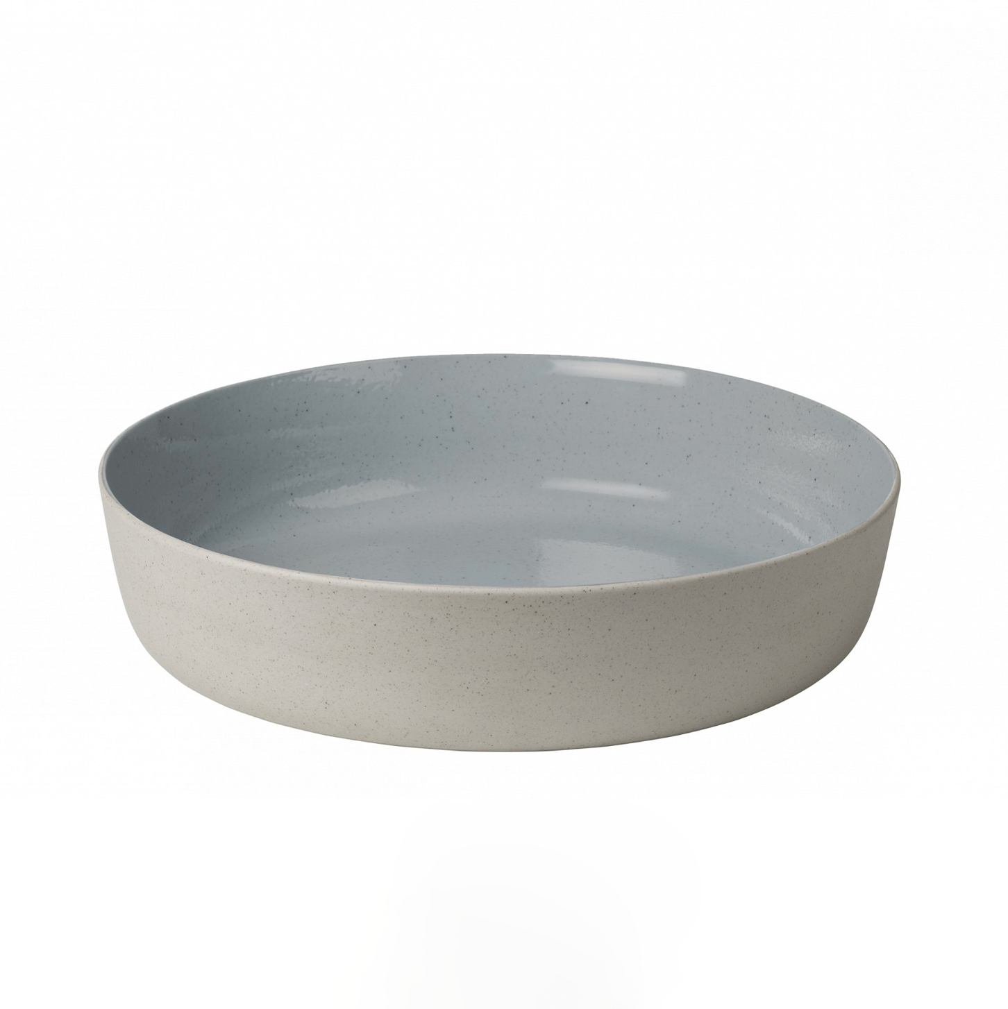 SABLO Stoneware Salad Bowl in Stone Grey