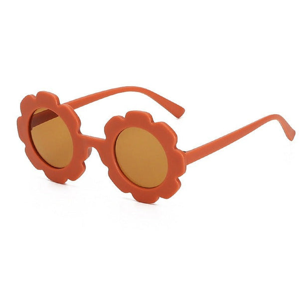 Orange Childrens Flower Sunglasses