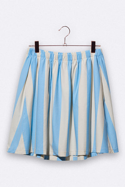 LOVE kidswear Neve Skirt With In Light Blue & Cream Stripes For Women