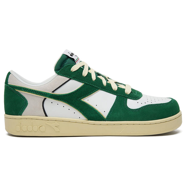 Magic Basket Low Suede Trainers - Amazon/white