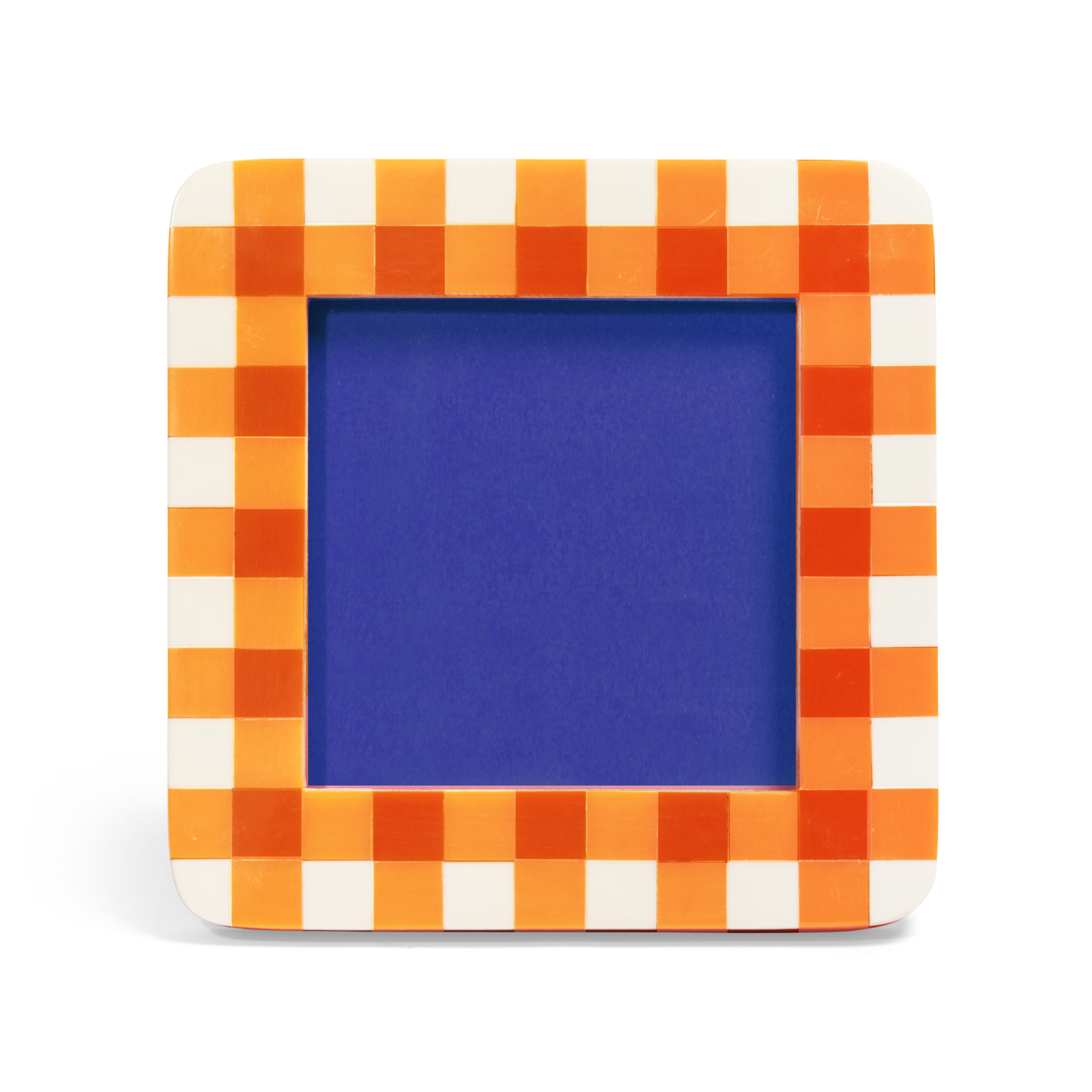 Orange Vichy Gingham Frame