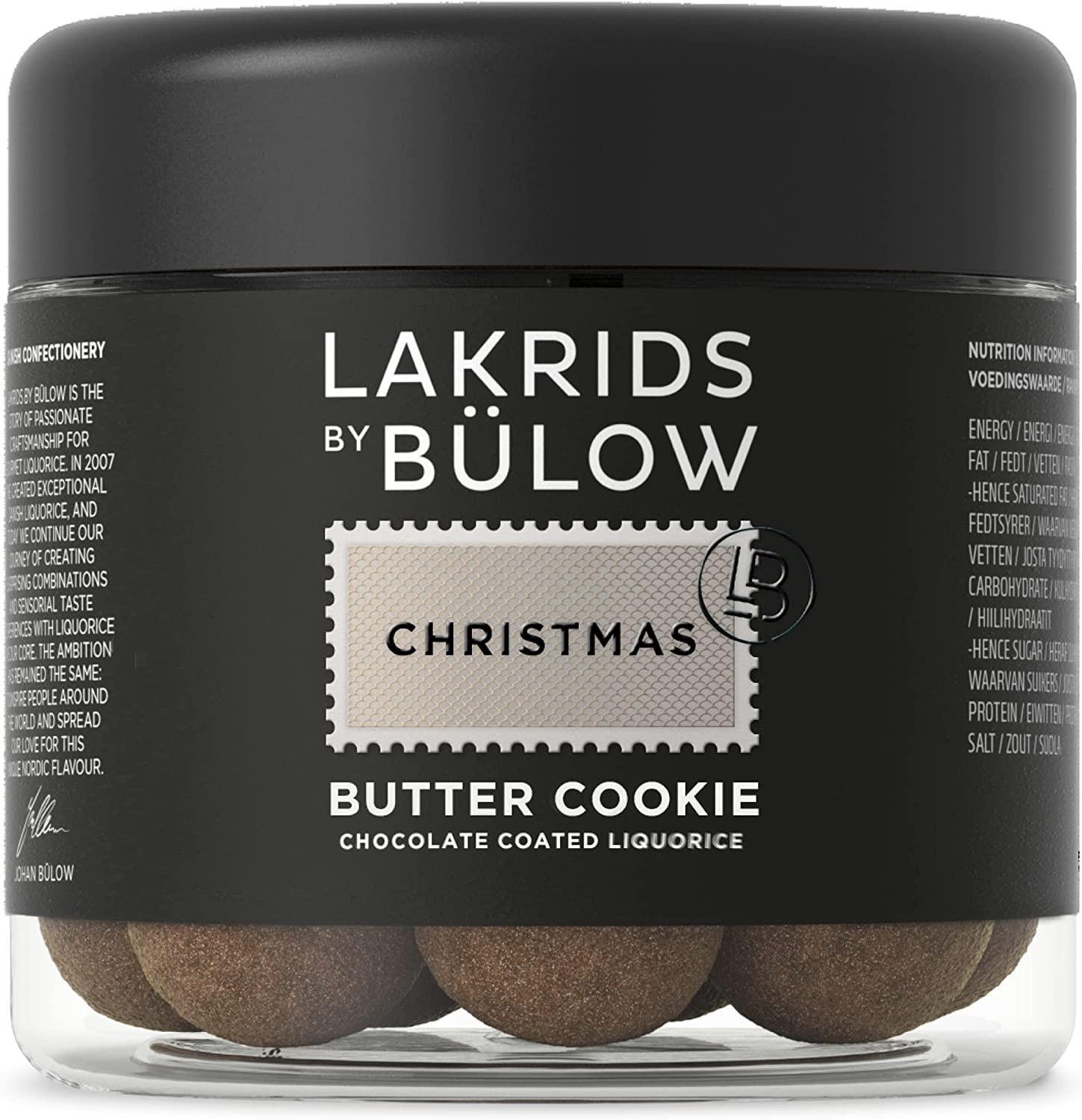 Christmas butter cookie licorice white chocolate caramellate 125 gr