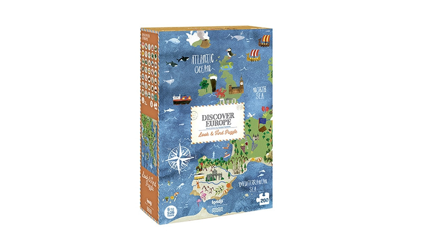 Discover Europe 200 Piece Puzzle