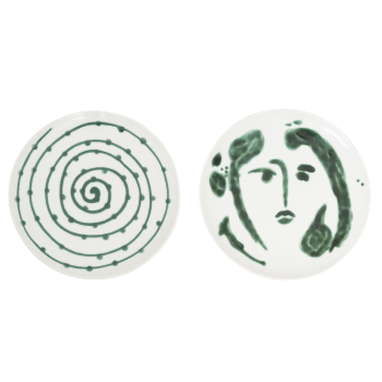 Set of 2 Dinner Plates Arts & Craft 28 cm