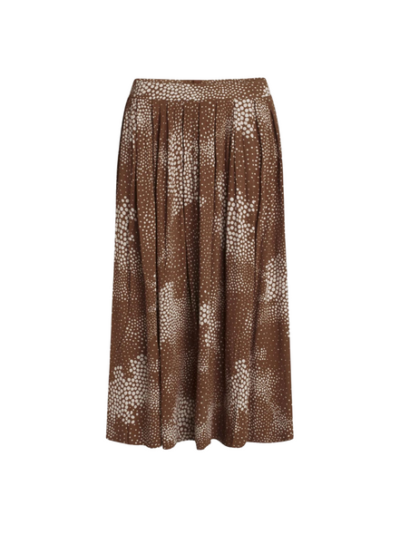 Midi Skirt Print Brown From