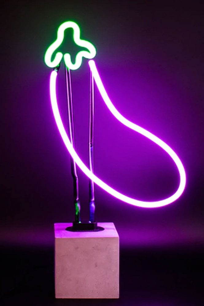 Neon - Aubergine - Concrete Base