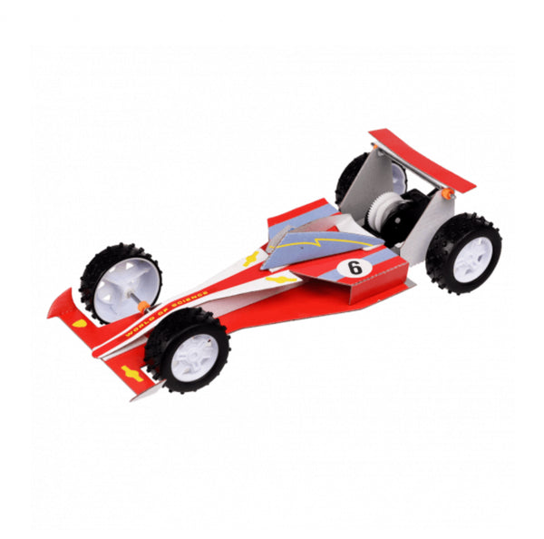 Make Your Own Spring Motor-Powered Racing Car