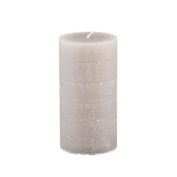 Rustic Pillar Candle - Linen