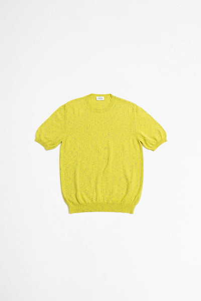 Scaglione T-Shirt SS Dotted Cotton Yellow