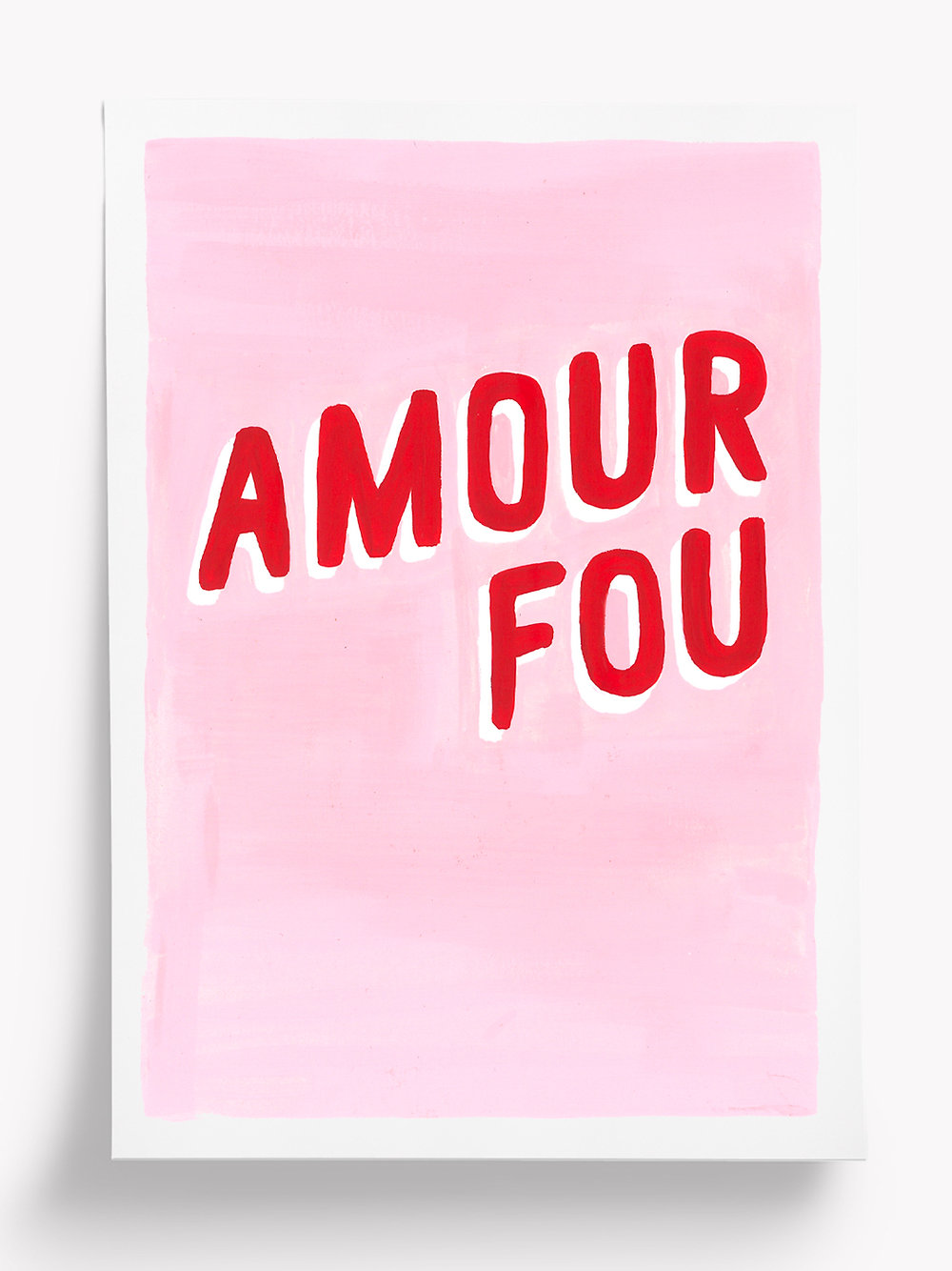 Taxi brousse Affichette Amour Fou format A5