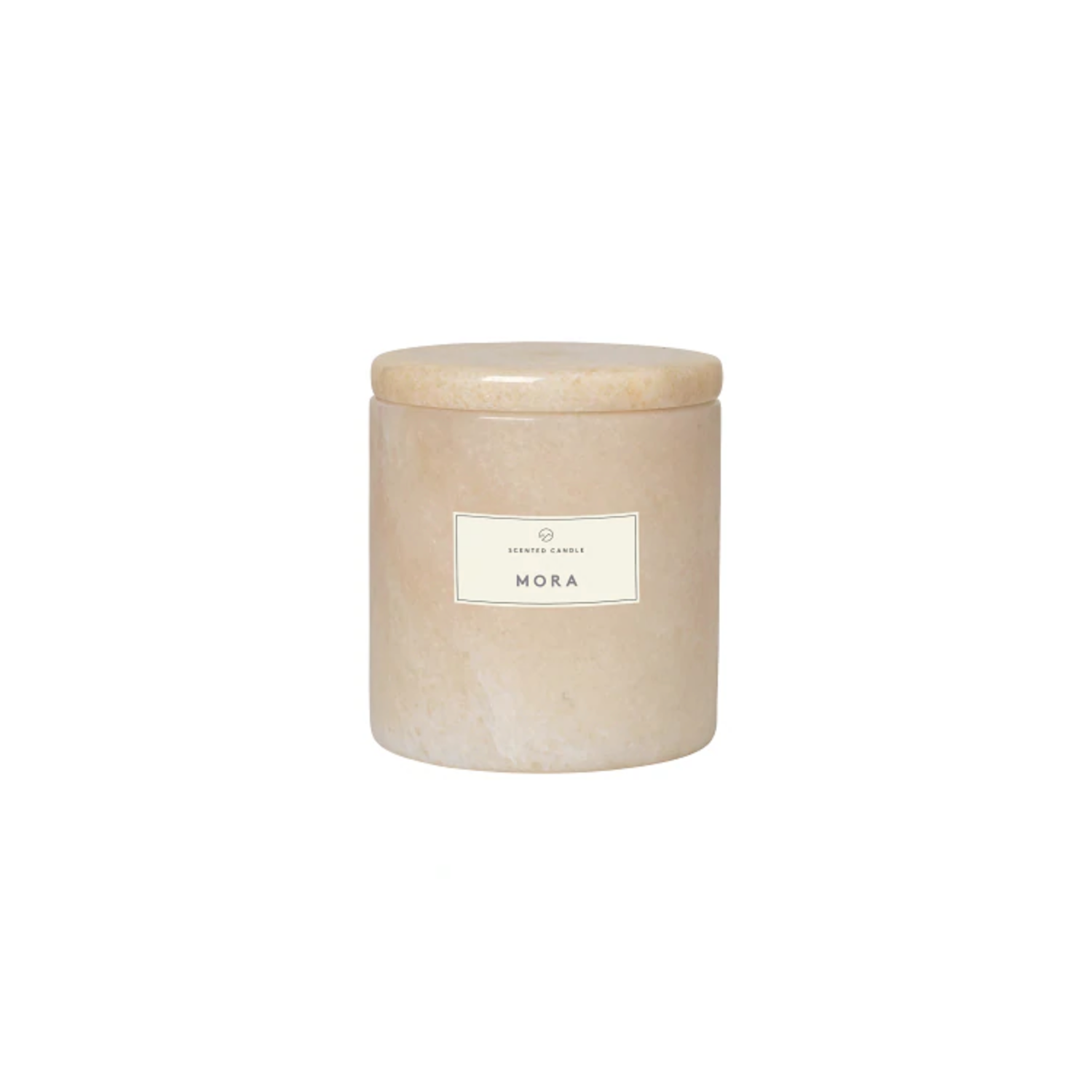 Scented Candle with Marble Container in Small - Mora