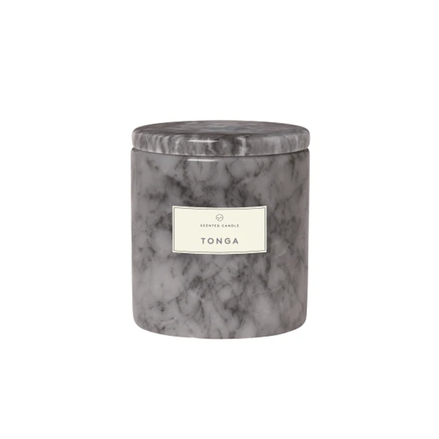 Scented Candle with Marble Container in Large - Tonga