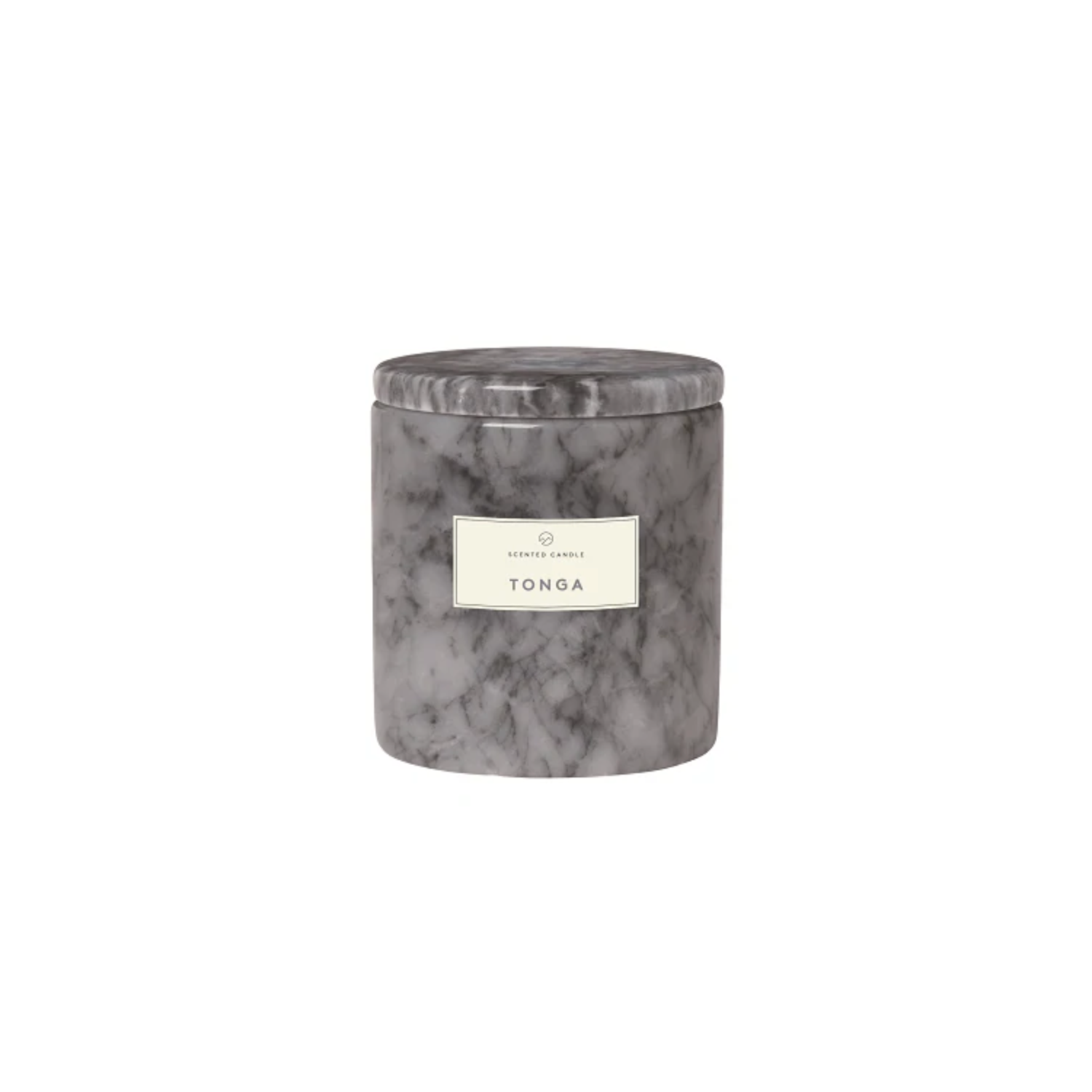 Scented Candle with Marble Container in Small - Tonga