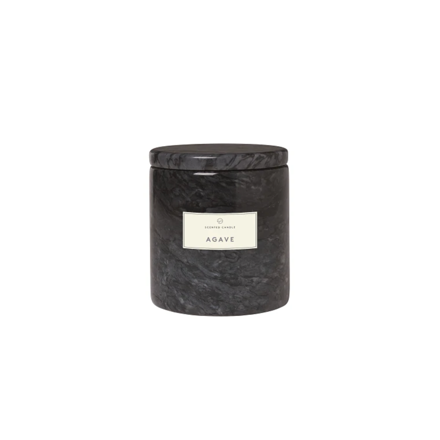 Scented Candle with Marble Container in Small - Agave