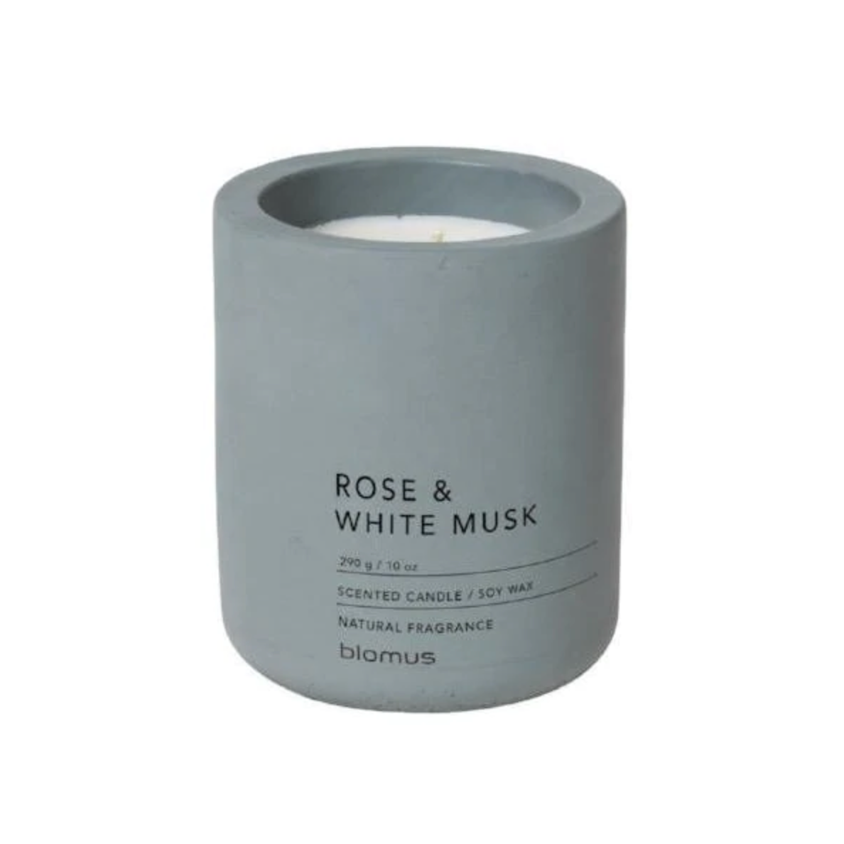 Scented Soy Wax Candle in Large - Rose & White Musk