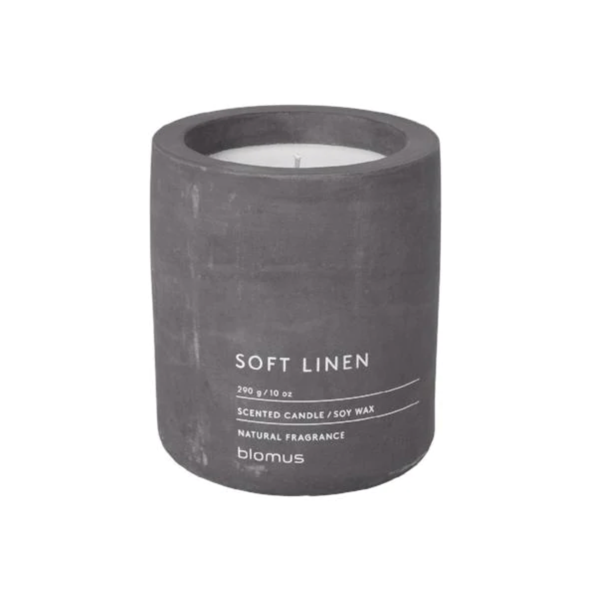 Scented Soy Wax Candle in Large - Soft Linen