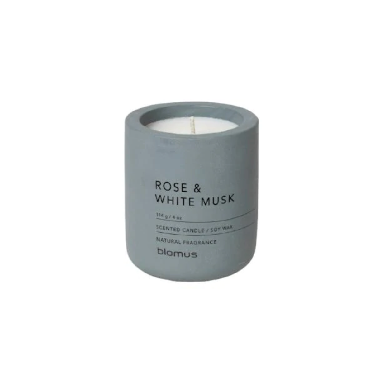 Scented Soy Wax Candle in Small - Rose & White Musk