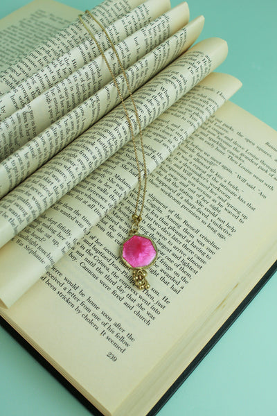 Long Pendant - Pink