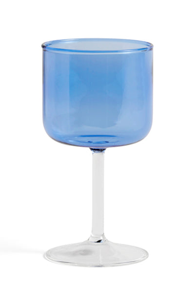 HAY Tint Wine Glass 2pcs - Blue And Clear