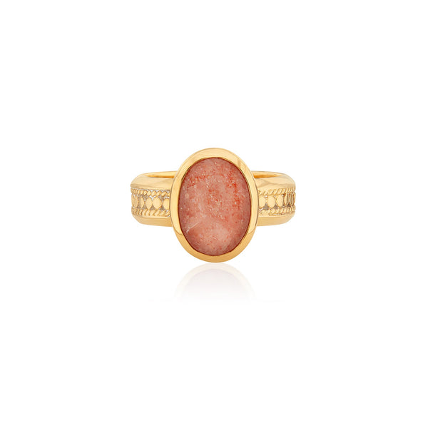 Sunstone Oval Cocktail Ring