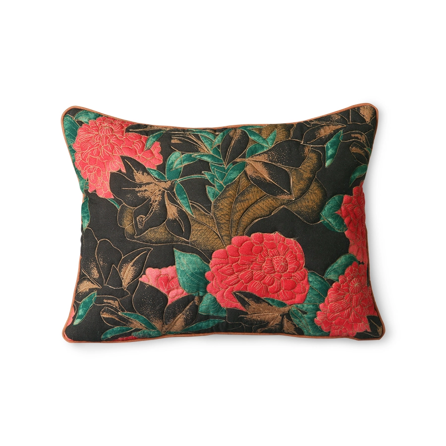 HKliving Stitched Cushion Floral 30X40cm