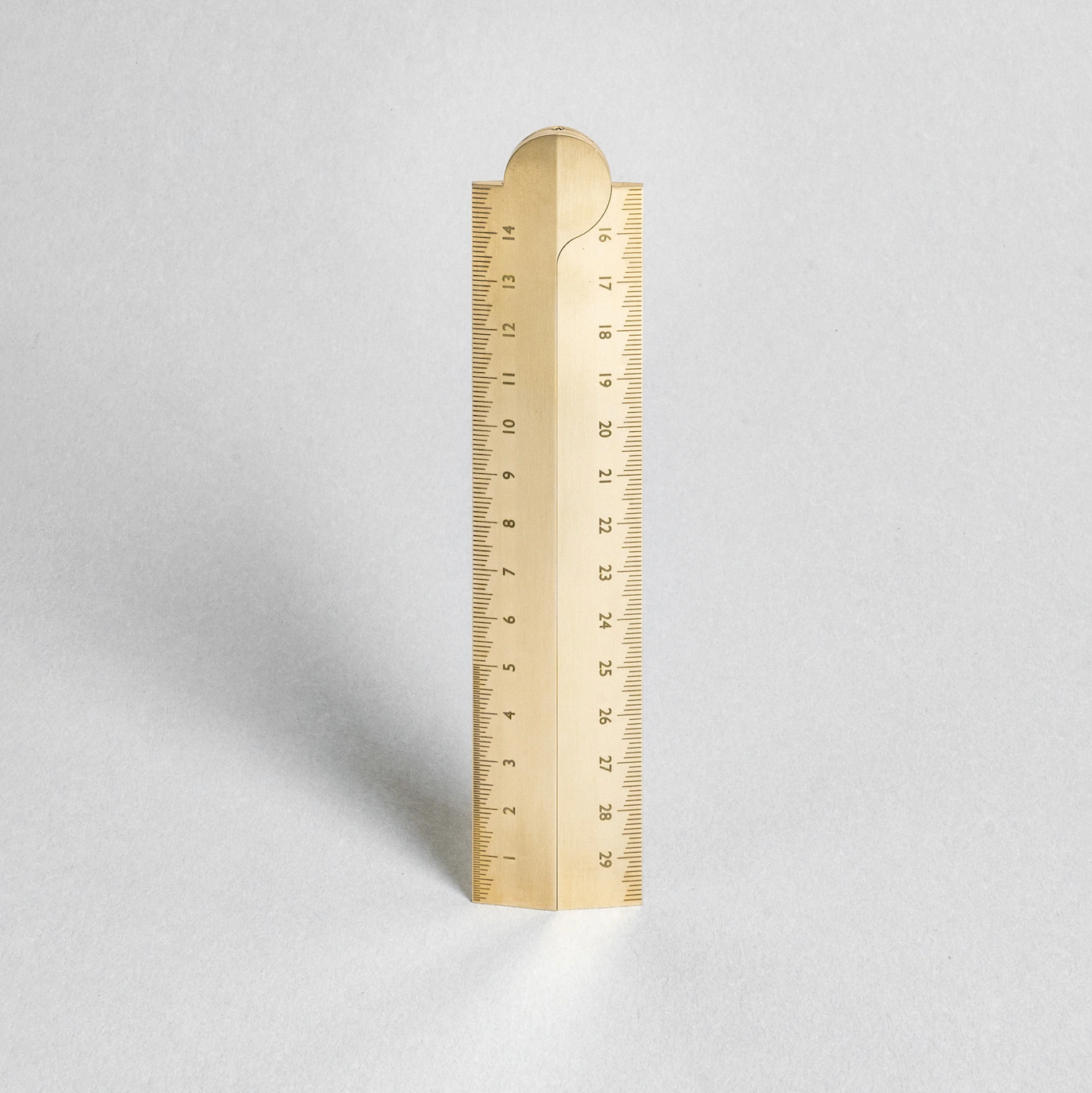 Makers Cabinet Stria Solid Brass Foldable Ruler