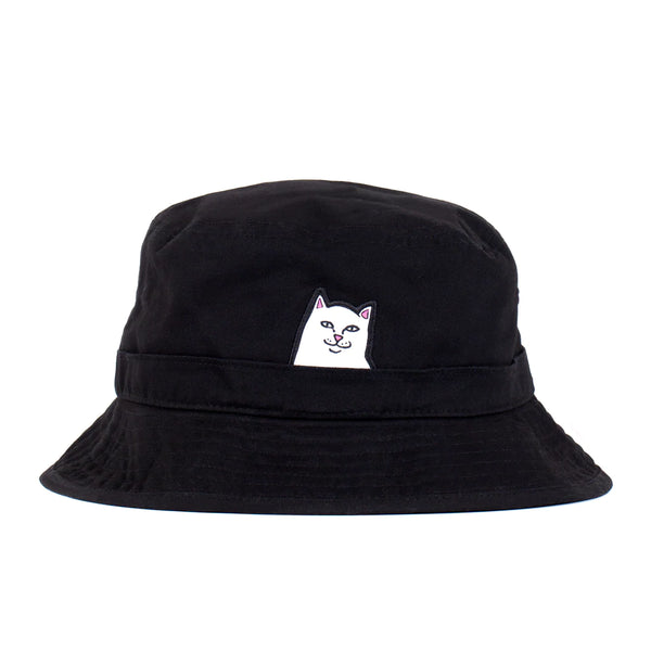 Lord Nermal Cotton Bucket Hat - Black