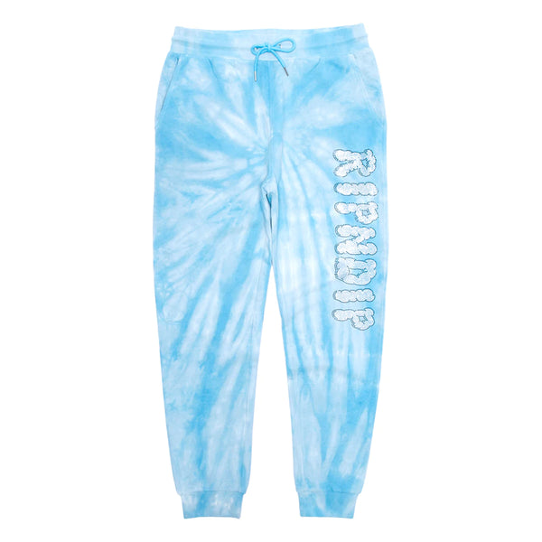 Sent From Heaven Sweat Pants - Light Blue Spiral Dye