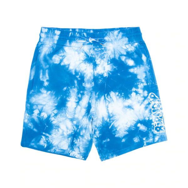 Ripntail Sweat Shorts - Blue Acid Wash