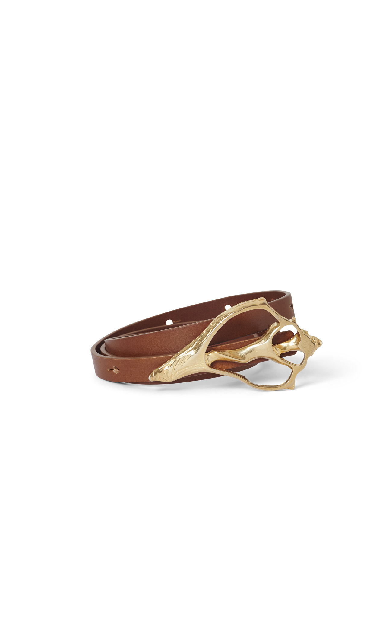 Rodebjer Shell Belt - Brown/Gold
