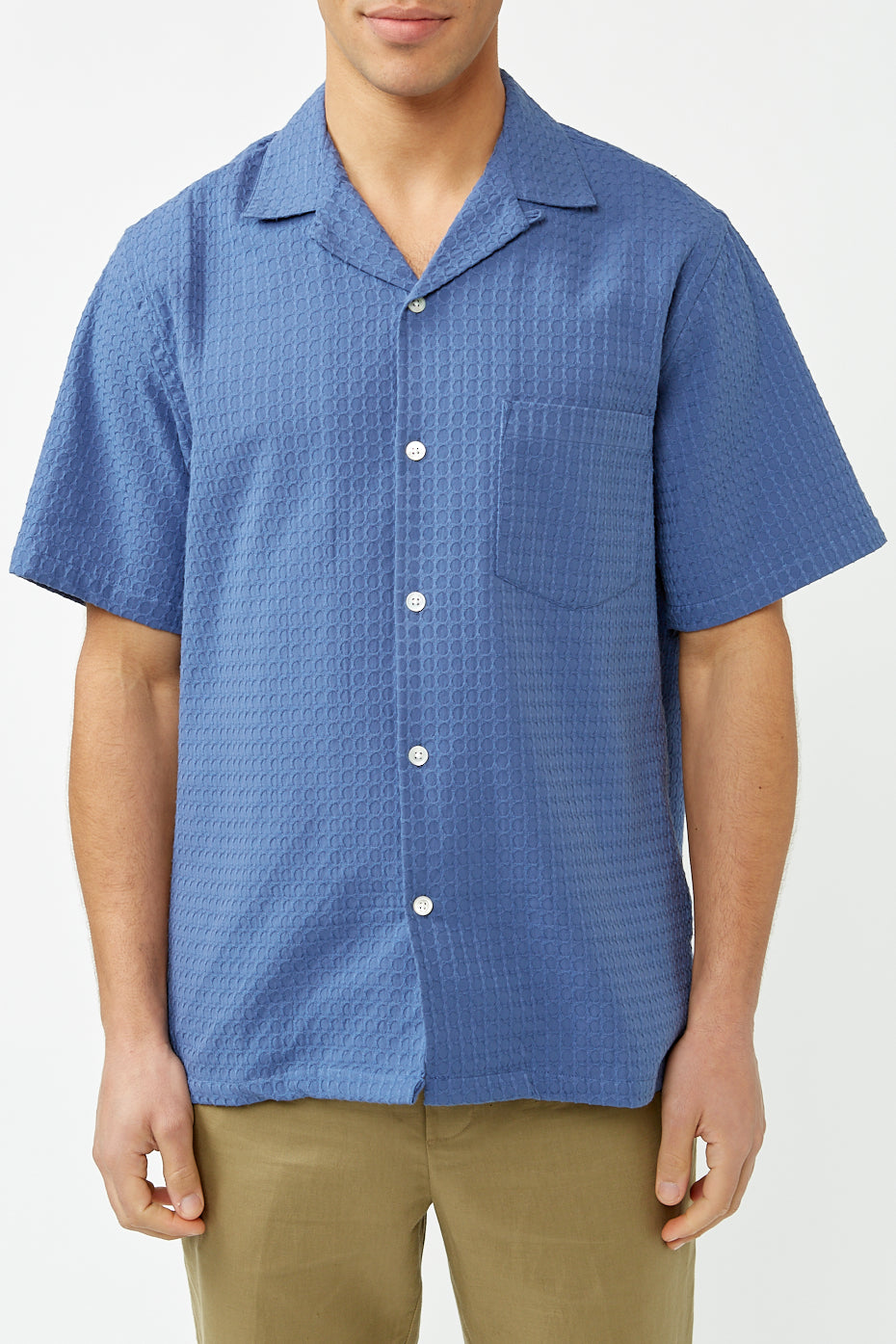 Portuguese Flannel Blue Favo Shirt