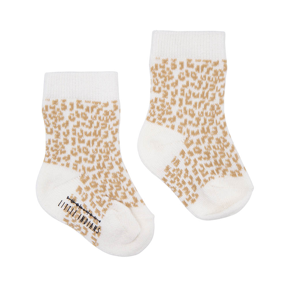 Little Indians Baby Socks Leopard