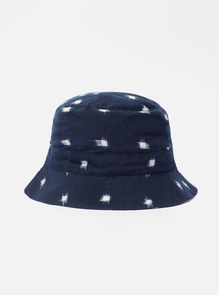 Navy Nighttime Ikat Bucket Hat