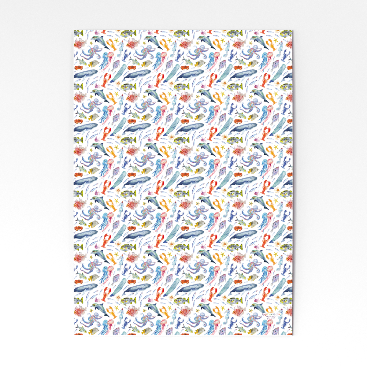 Rosie Webb  Sealife Wrapping Paper