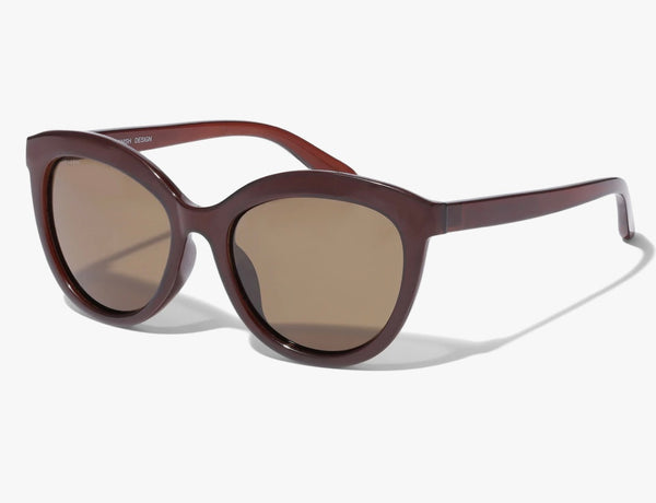 Marlene Recycled Cat-eye Sunglasses Brown