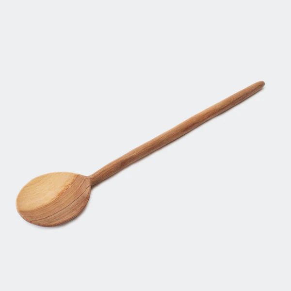 AARVEN Olive Wood Flat Mixing Spoon