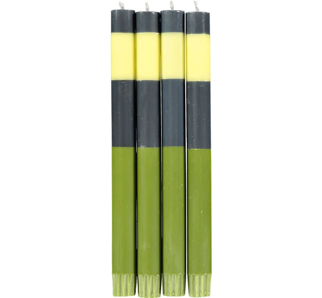 British Colour Standard Abstract Stripe Candles