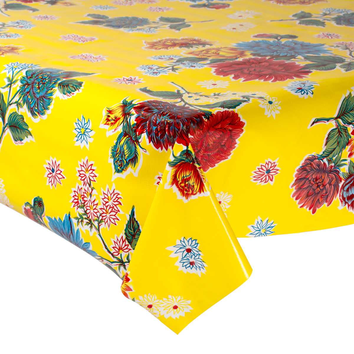 Yellow Hibiscus Oilcloth
