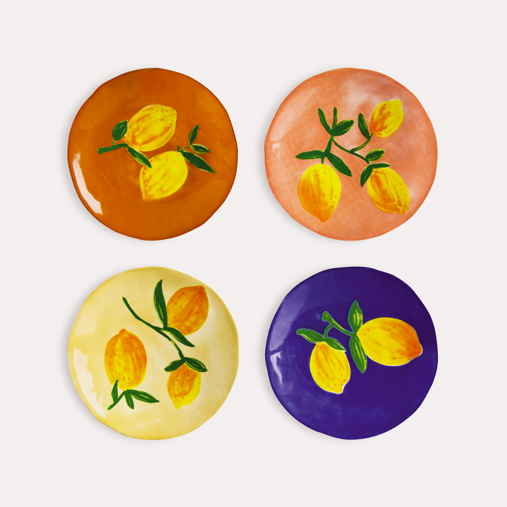 Lemon Twig Plate Small Set of 4