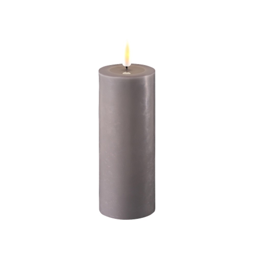 Scottie & Russell Grey Wax LED Candle - 5x15cm